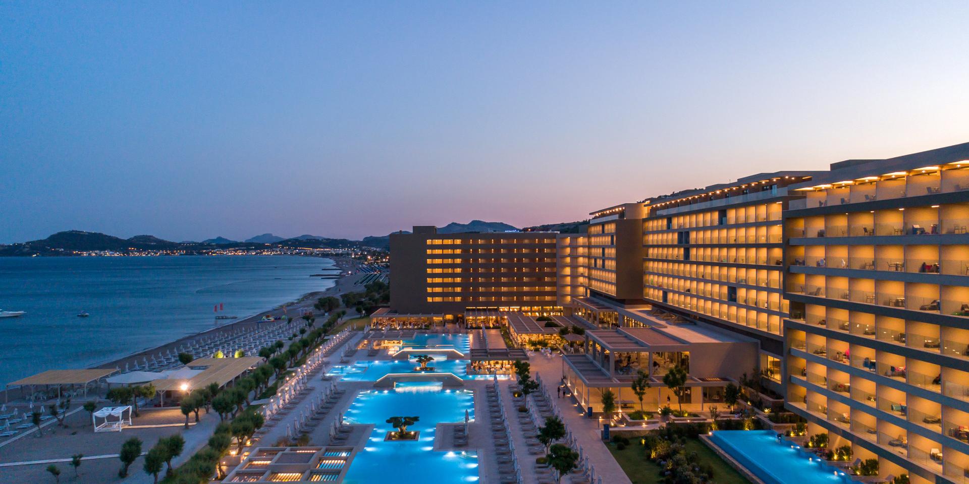 Amada Colossos Resort Beach at night